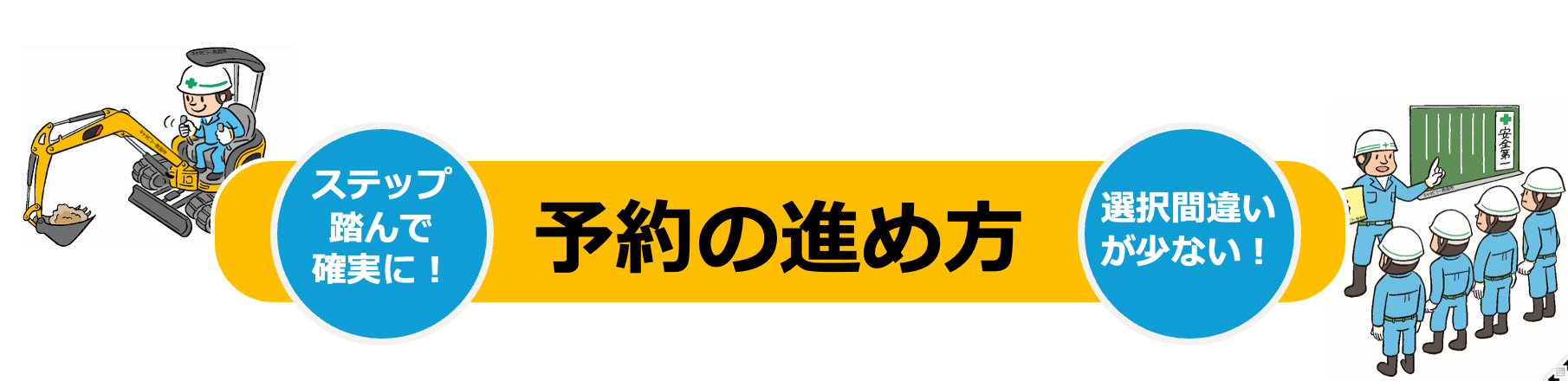 技能講習、特別教育、安全衛生教育の予約の進め方